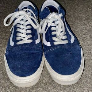 Vans old skool dark blue suede